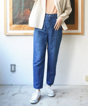  FS linen ankle tapered アンクル丈 テーパードボーイフィットリネンデニム