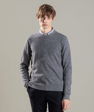  ピュアカシミヤ　クルーネックニット