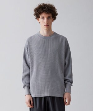  イージーケア ワッフル クルーネック [23年春夏商品]