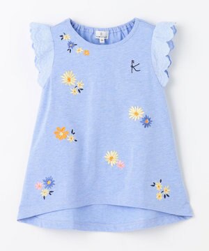  【100㎝】フラワーエンブロイダリー チュニック