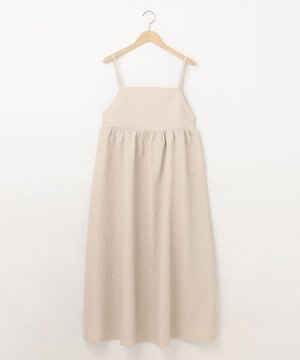  小花フクレジャガードキャミワンピース