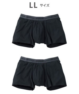  ボクサーパンツ 2枚セット 【オーガニック綿混ボクサー】 快適 吸汗速乾 抗菌防臭 やさしい肌あたり フリーカッティング(裾部分) 環境に配慮 前閉じ GT2310 /ブロス バイ ワコールメン
