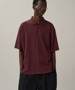  FRESCA KNIT | ハーフスリーブポロセーター - UNISEX