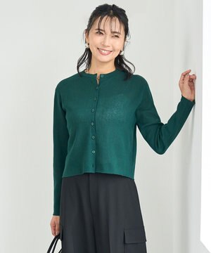  シアー クロップド カーディガン