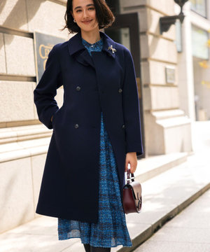 ライトビーバー トレンチライク ロングコート