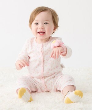  【60-80cm】 フライス素材 カバーオール肌着