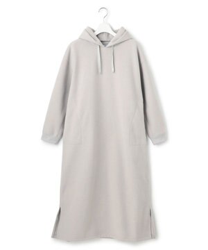  【WOMEN】NEEDLE JERSEY フード付きワンピース