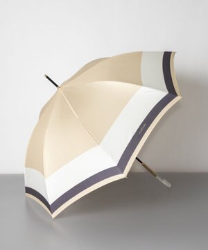  JILL STUART ジル スチュアート バイカラー柄 ジャンプ式耐風雨傘（長傘）