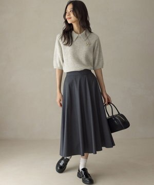  【ご好評につき追加販売 / 加藤ローサさん着用】ハンサムツイルフレア スカート