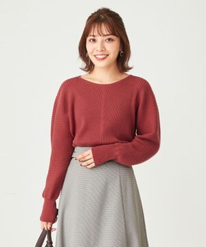 【洗える】アレンジRIB ニット