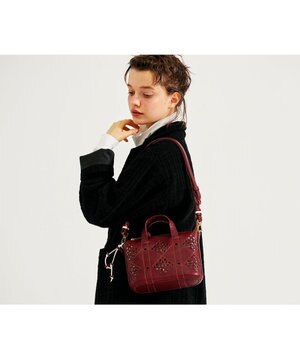  アーガイルカットワーク 2wayバッグ