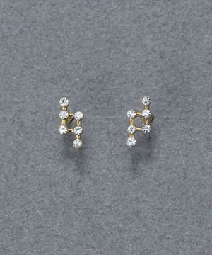  〈金属アレルギー対応〉タイニーコスモビジューピアス　小粒/小さい/小さめ/セカンドホール