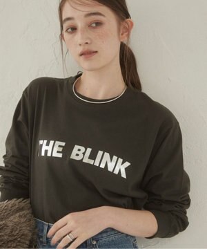  【ANGIE VINTAGE】フロッキープリントロゴロンT