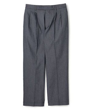  【ストレッチ】イージーケアクリアデニム 機能美パンツ ワイド