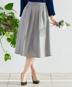 【洗える】フレアツイードスカート