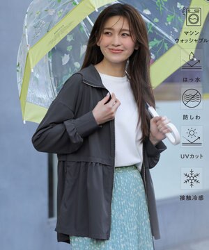 ラッシュガード ジップアップフーディー