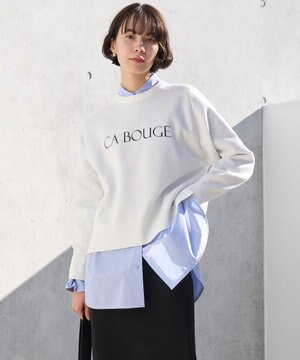  スウェットライクロゴニット