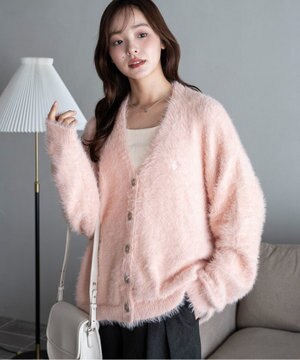  【25年秋冬新作/WEB限定】別注USPOLOシャギーニットカーデ