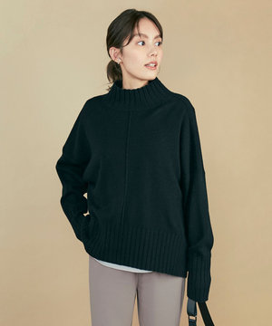 【マガジン掲載・WEB限定カラーあり・新色追加】Soft Wool Cashmere Mix ハイネック ニット(番号CL27)