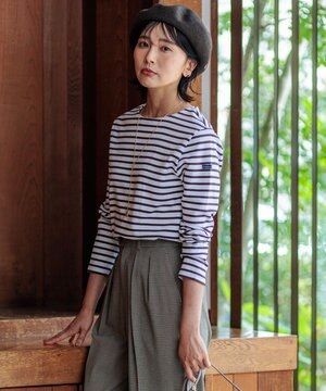  【洗える】Armor-lux ボーダー カットソー