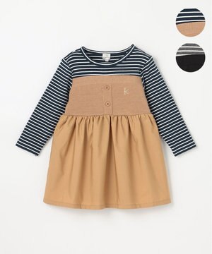  【80-100㎝】ビスチェドッキング Tシャツ