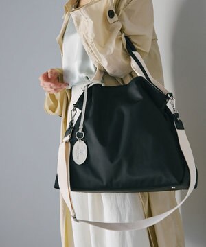  【TREASURE TOPKAPI】ストライプハンドル ナイロン 2way トートバッグ A4対応