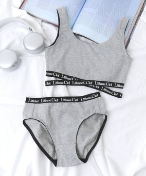  【ハーフトップ＆ショーツセット】Liliane　Ciel　クロスロゴ