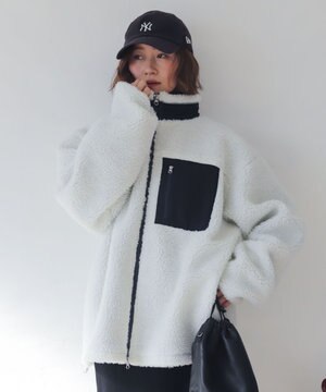  【2025年秋冬新作アイテム/ユニセックス着用ITEM/SMLサイズ展開】ボアブルゾン