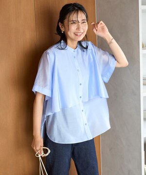  シアー ヨークシャツ