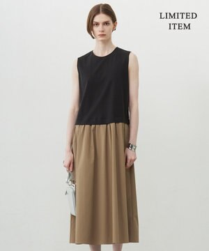  【WEB限定・洗える】 RENUコンビ ノースリーブワンピース