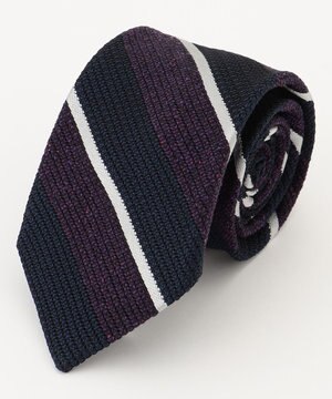  【KUSKA×J.PRESS ALL HANDMADE GRENADINE COLLECTION】レジメンタル ネクタイ