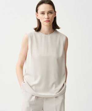  クールタッチツイル スリットブラウス