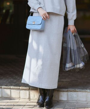  【一部店舗限定/洗える】クリアコットンテリーセットアップ スカート