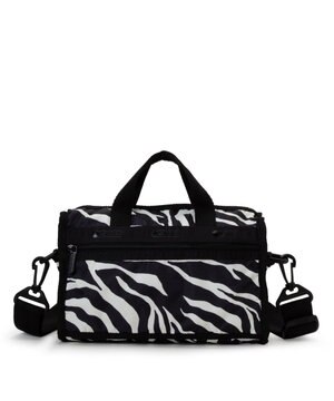 MINI DUFFEL CROSSBODY/クリームブラックゼブラ