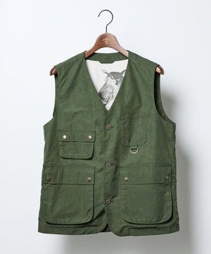 【軽量・テ―ム・ヤルビーコラボ】プリント ワックスクロス ベスト