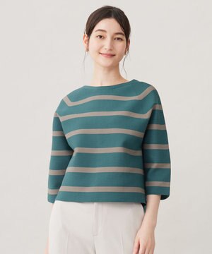  【洗える】ポリエステルホールガーメントプルオーバー ニット