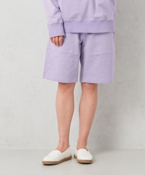  【SPACE／UNISEX】オーガニックコットン使用 ヴィンテージインレー ショートパンツ