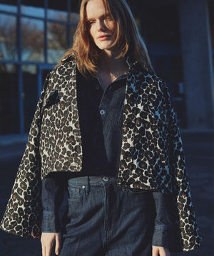 レオパードジャガード ブルゾン