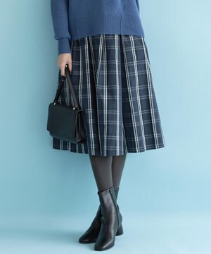 【マガジン掲載】シャンブレータフタ フレアスカート（KJ22）