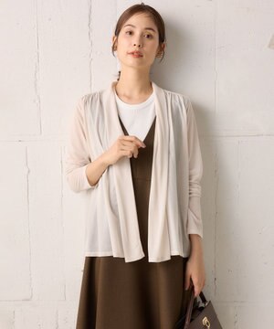 【WEB限定】シアーツイルジャージーショート カーディガン