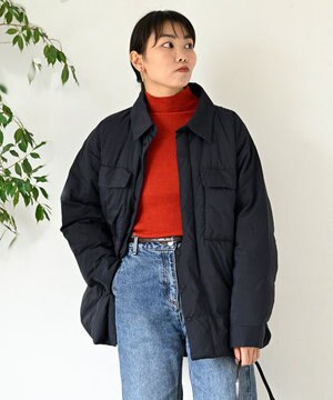  【日本製/高品質ダウン】LIGHT DOWN SHIRTS JACKET ライトダウンシャツジャケット