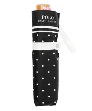  POLO RALPH LAUREN 晴雨兼用日傘 折りたたみ傘 ドット×グログラン／一級遮光 遮熱 UV