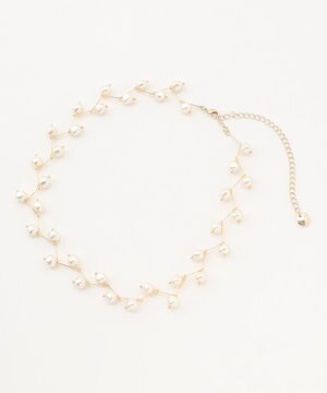 パールショートネックレス