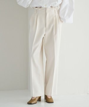 ハイウエスト2タックパンツ