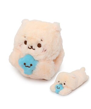  しろたん パッチンくるっとマスコット 《らっこいぬ》 単品