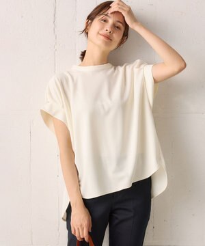  【WEB限定】ライトジョーゼット袖タック ブラウス