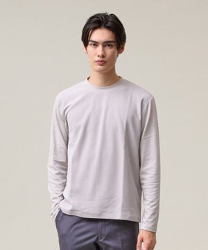  オンでもオフでも品よく快適に【UVカット / 接触冷感 / 吸水速乾】【J.PRESS PREMIUM JERSEY】無地 ロングスリーブTシャツ