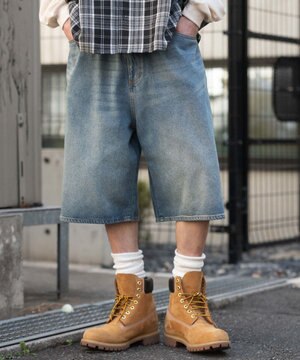  【ユニセックス着用ITEM/SMLサイズ展開】スーパーバギーデニムショーツ
