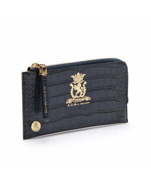  【牛革】クロコ型押しオーガナイザーパース