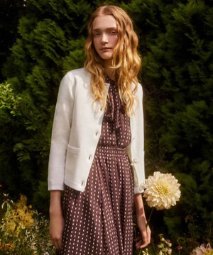 【洗える】PENTAGON KNIT カーディガン